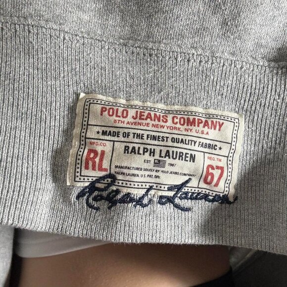 Vintage Ralph Lauren Polo Jeans Co. Sweatshirt – Grey (M) - Picture 6 of 7